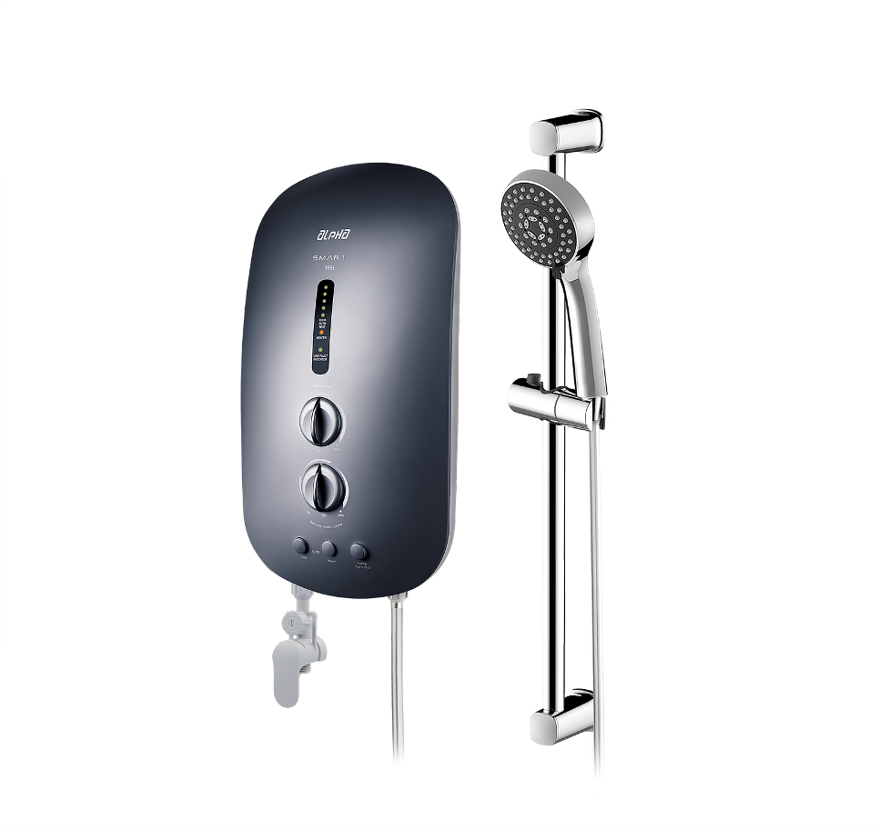 ALPHA - SMART18i Handshower DC Pump Instant Water Heater (Metal Black)