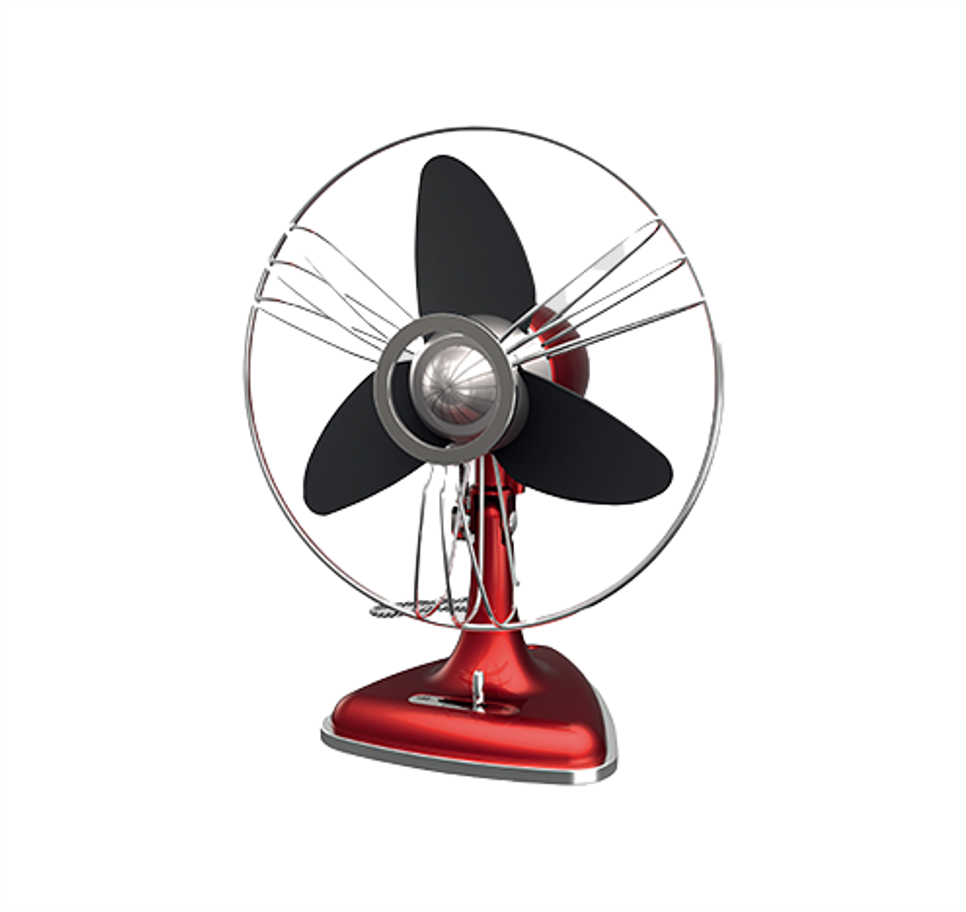 NSB - ELVIS 12-Inch Table Fan (Red)