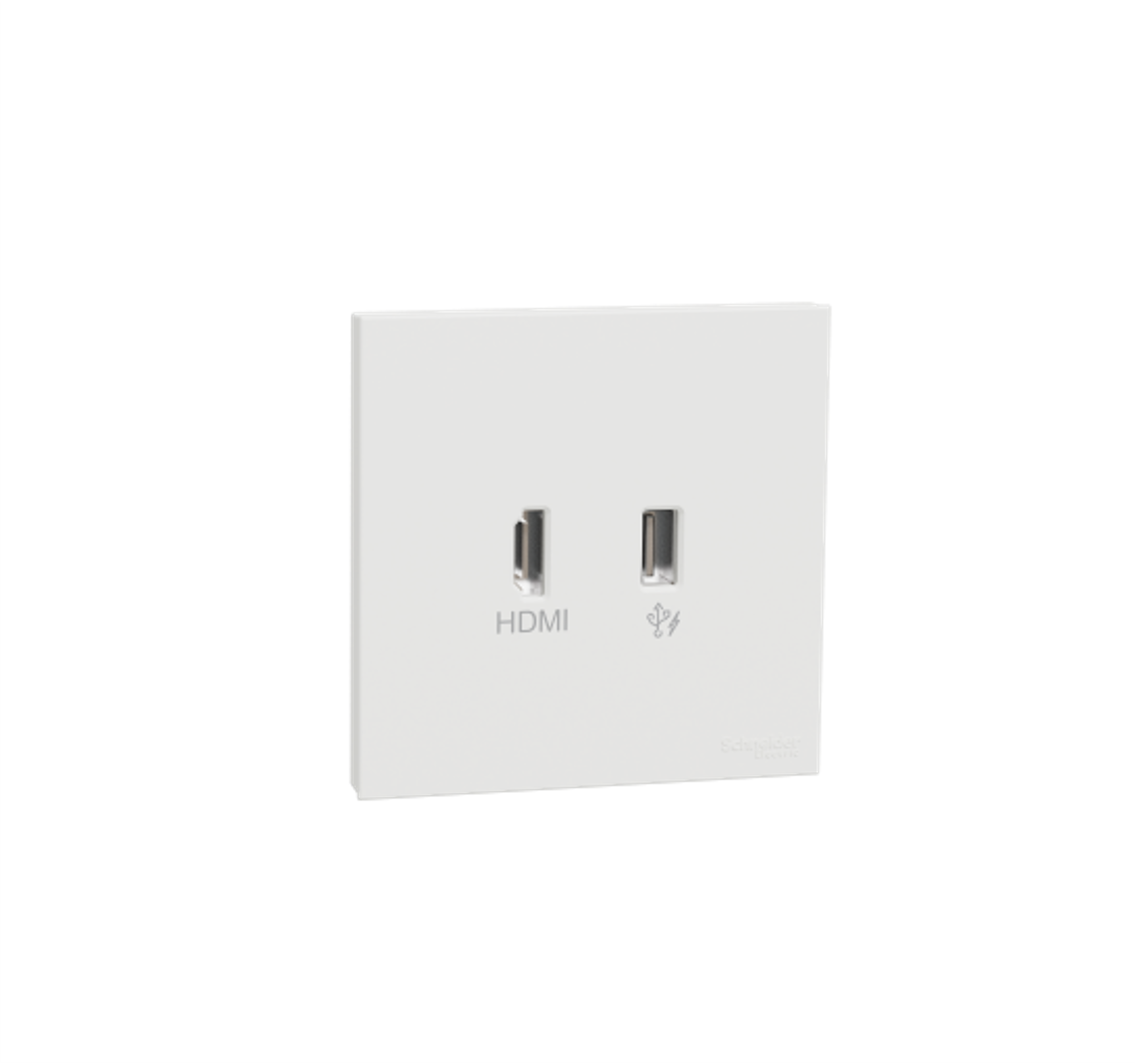 AvatarOn C - 1 Gang HDMI + 1 Gang USB Socket (White)