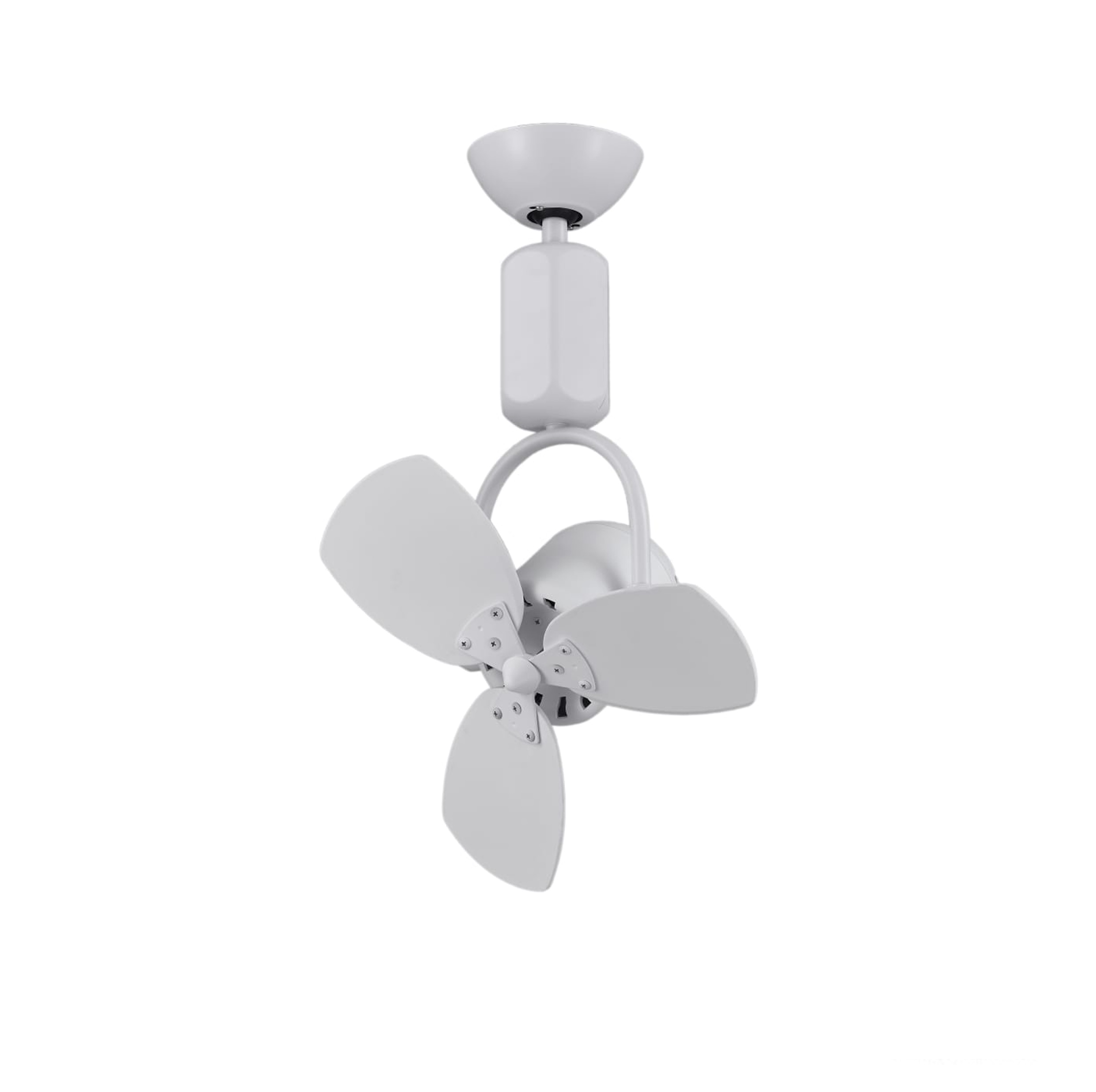 FANCO - FLIEGEND F313 16-Inch DC Motor Corner Ceiling Fan (White-Pine/Matt White) (Dual Tone Blade)