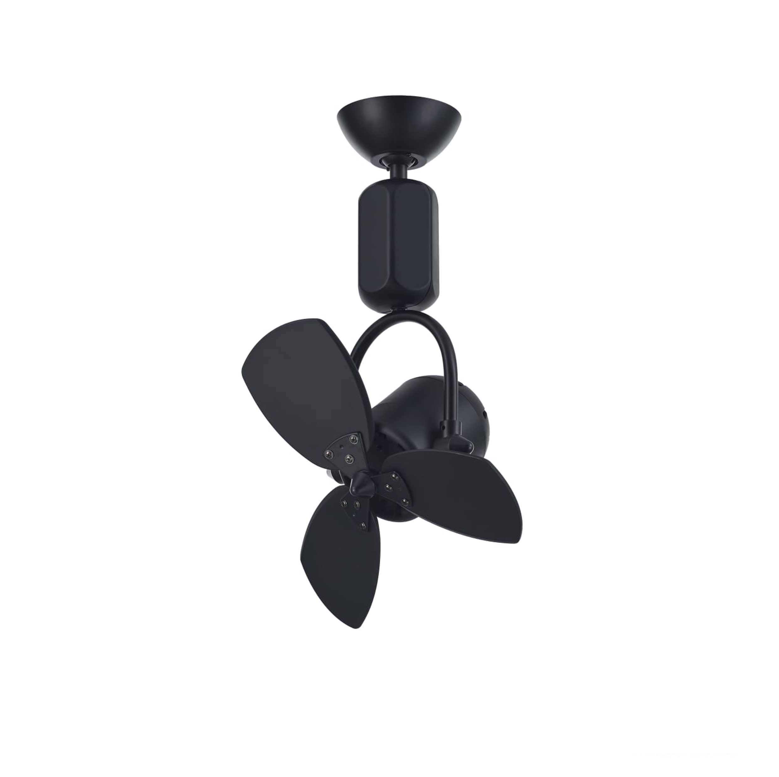 FANCO - FLIEGEND F313 16-Inch DC Motor Corner Ceiling Fan (Black-Mix/Matt Black) (Dual Tone Blade)