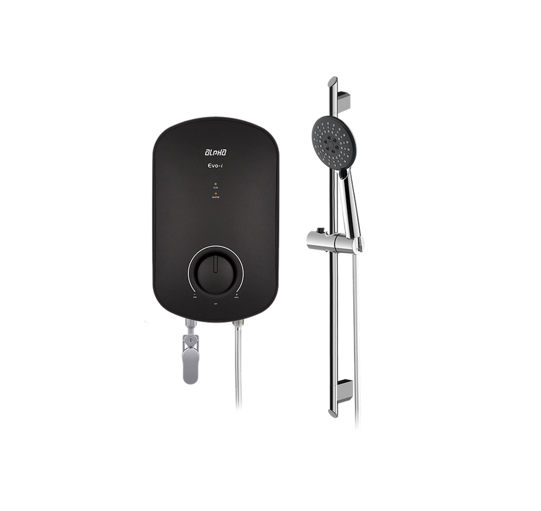 ALPHA - EVOi Handshower DC Pump Instant Water Heater (Matt Black)