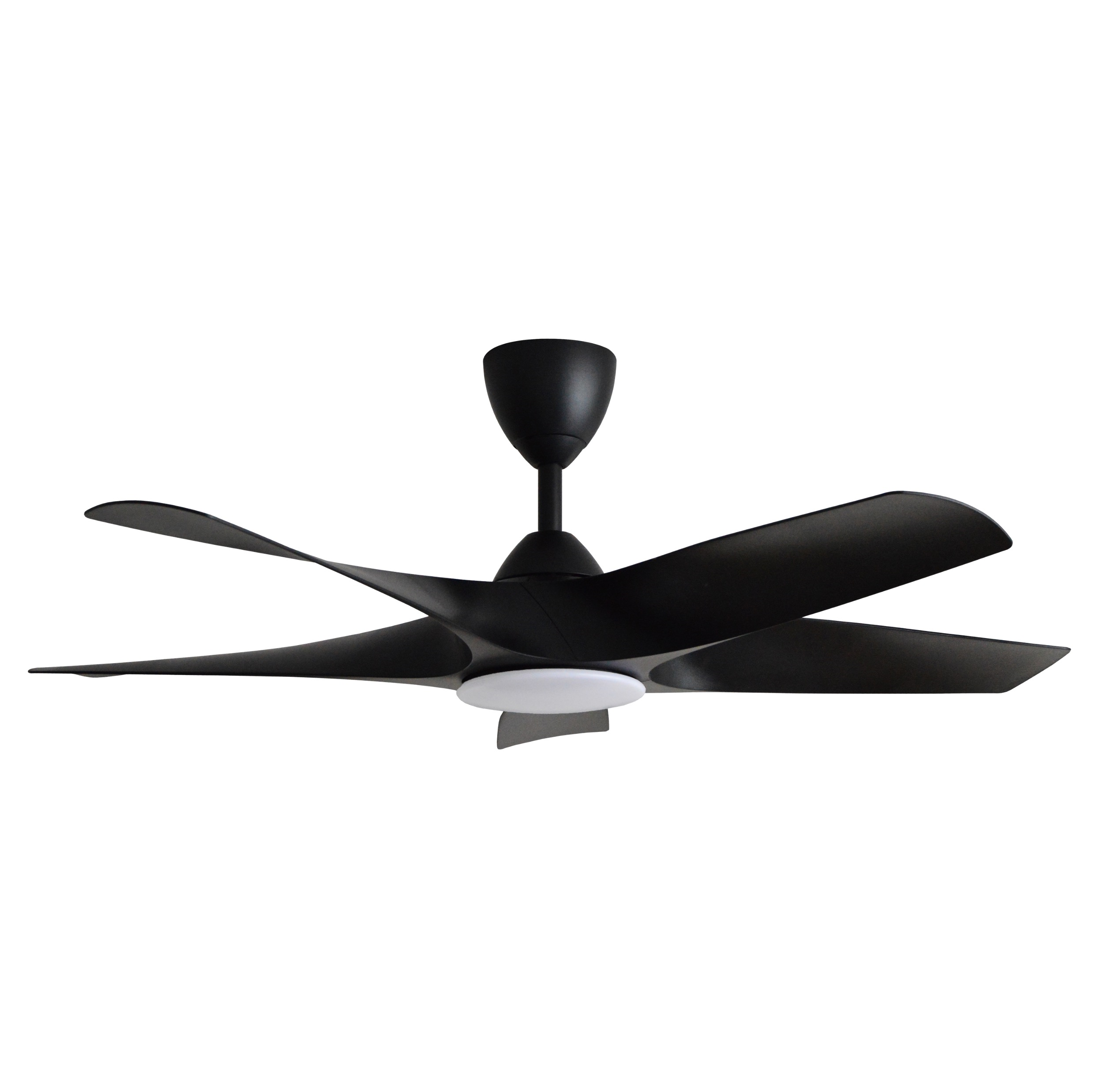 ALPHA ALKOVA - AXIS LED 5B 48-Inch DC Motor Ceiling Fan (Matt Black)