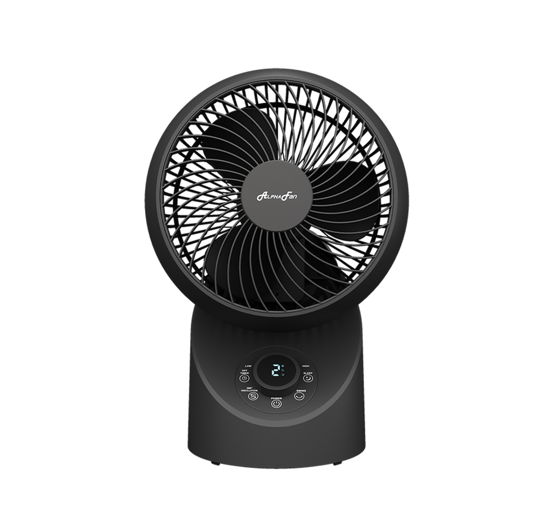 ALPHA MOTTO - DT360 G2 7-Inch Desk Fan (Black)