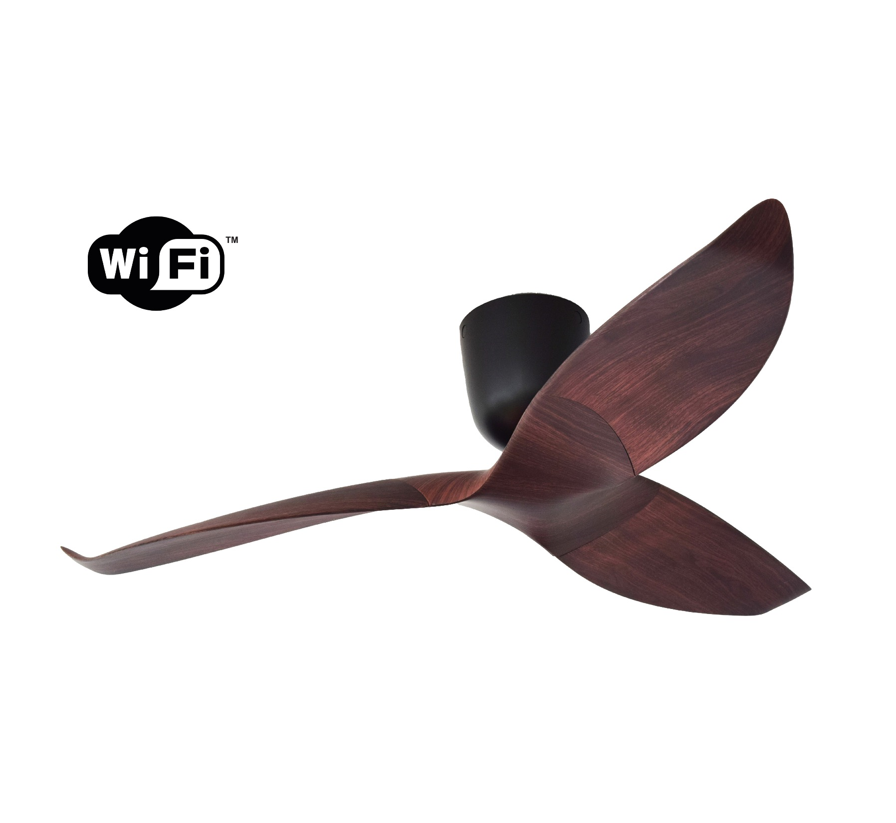 AERATRON - AE3+ WIFI 43-Inch DC Motor Ceiling Fan (Dark Woodgrain)