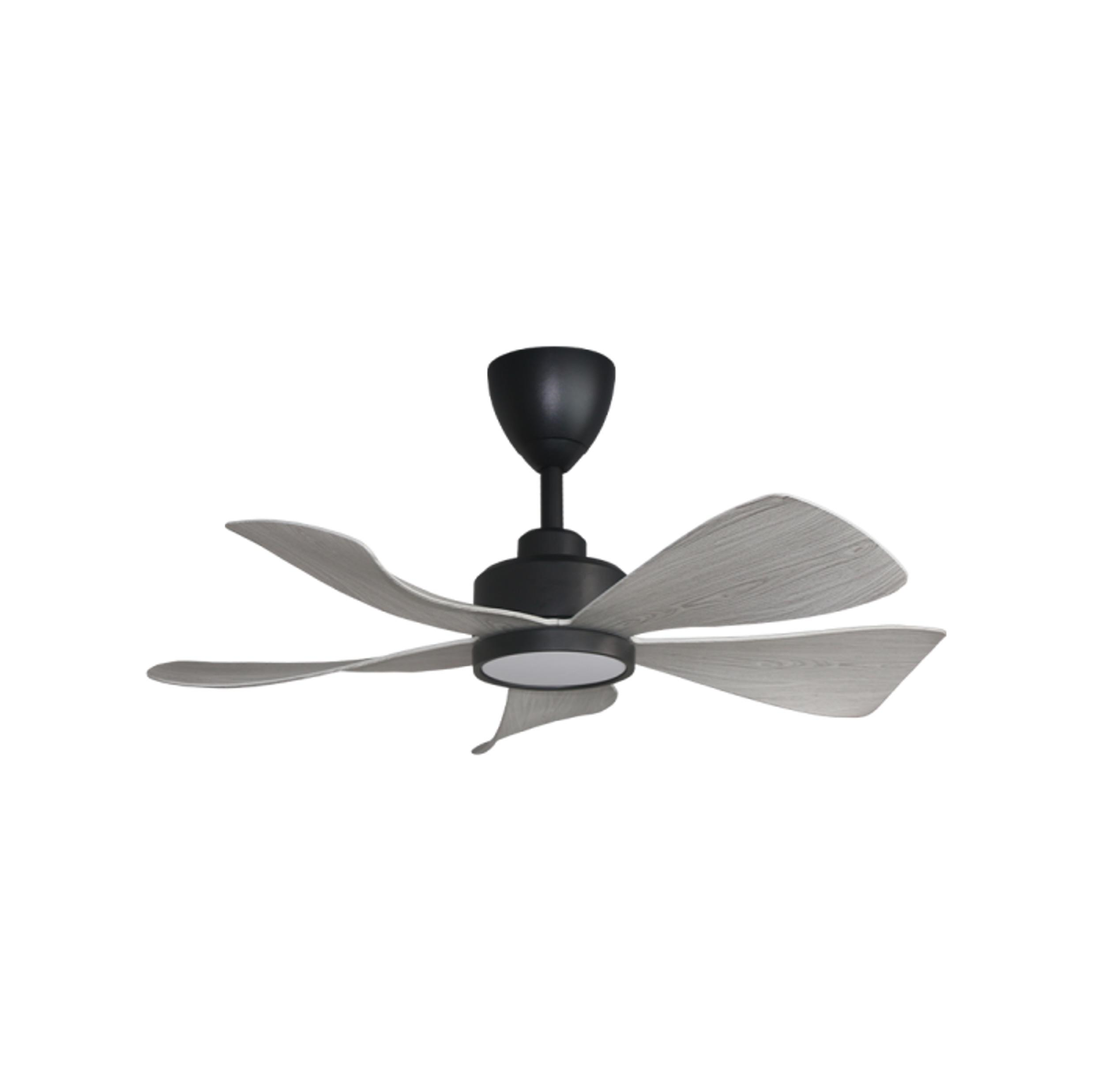 ALPHA AlphaFan - HANI LED 36-Inch DC Motor Ceiling Fan (Grey Wood)