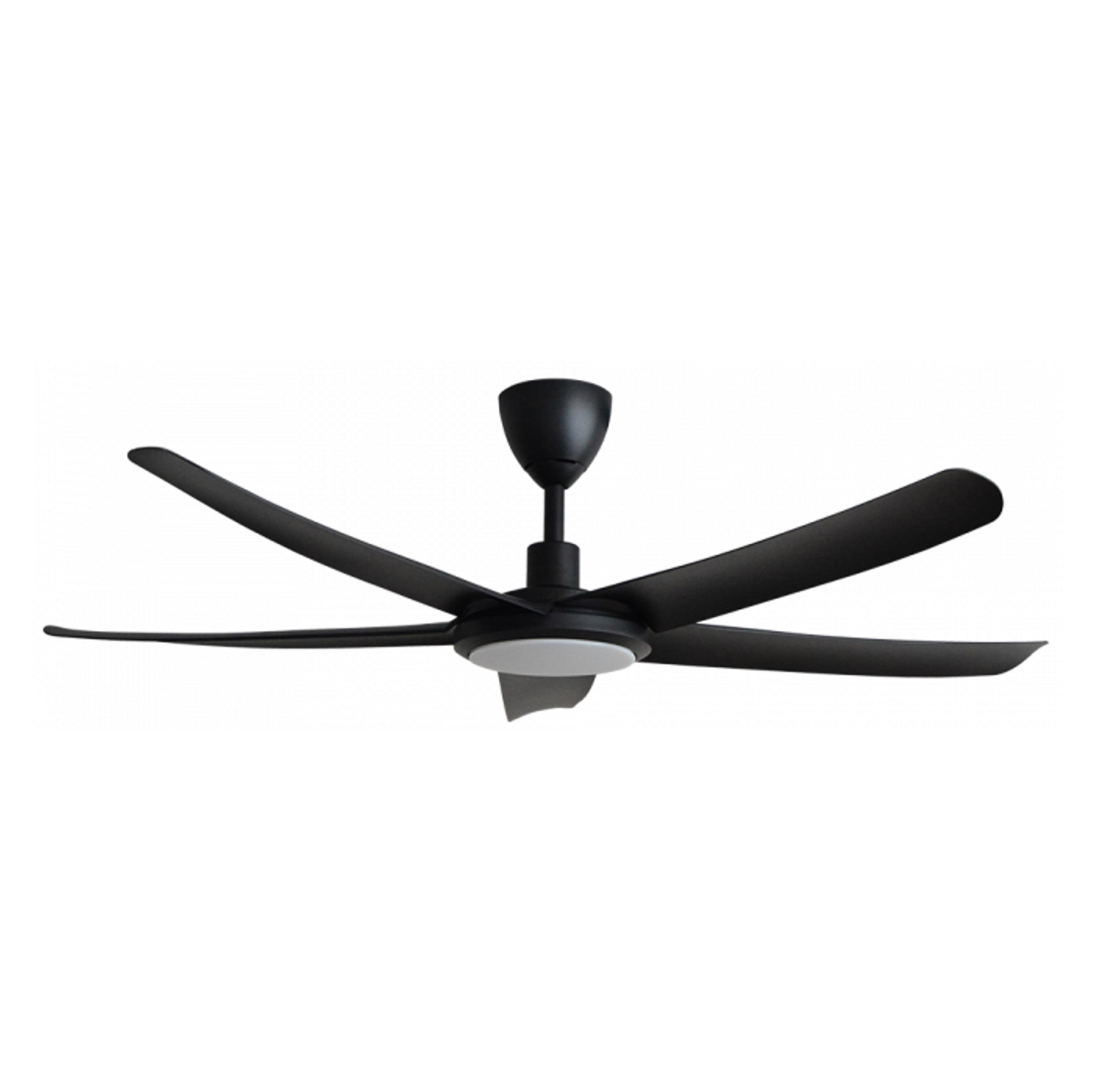 ALPHA ALKOVA - PAZION G2-5B LED 56-Inch DC Motor Ceiling Fan (Matt Black)