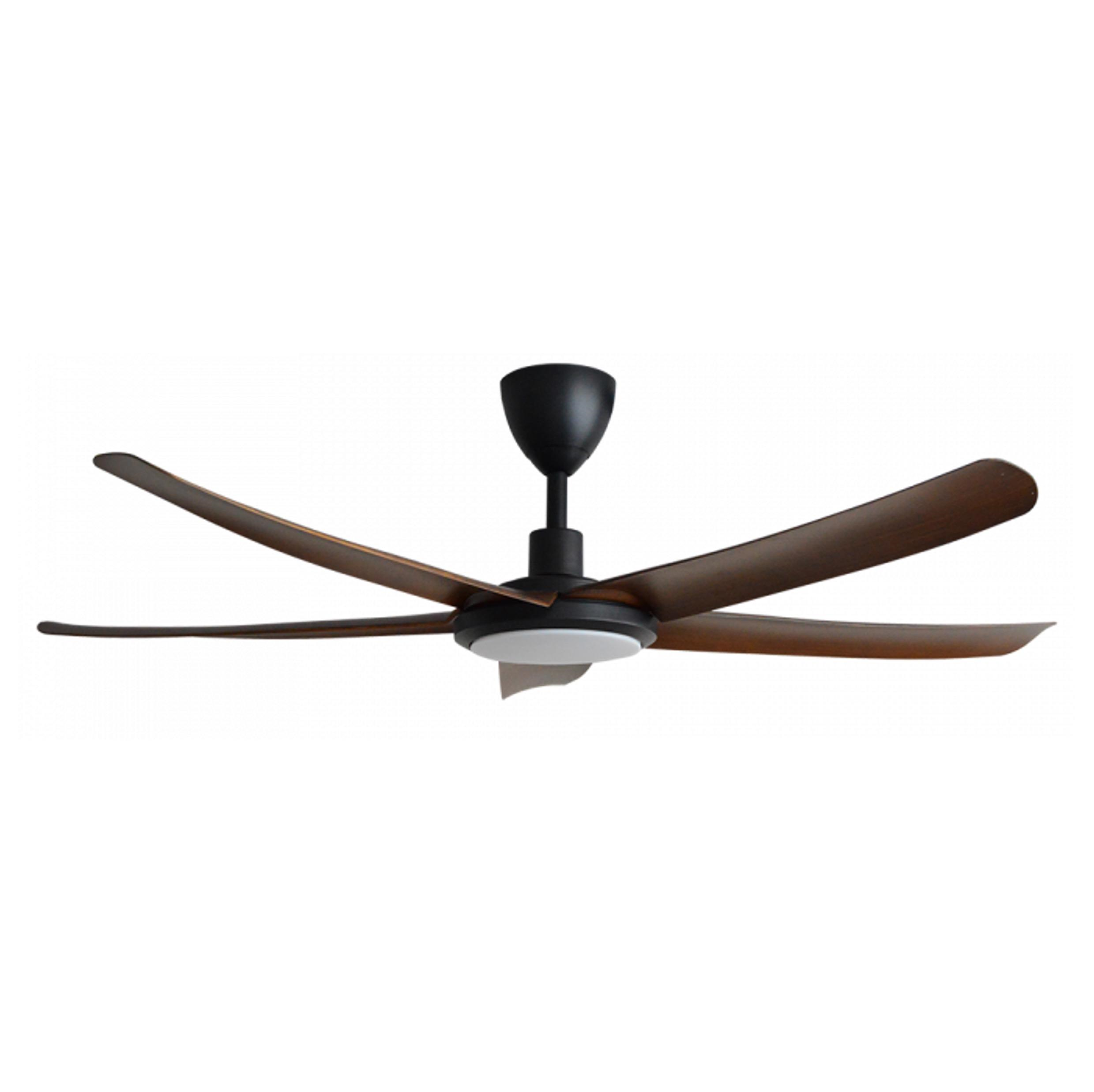 ALPHA ALKOVA - PAZION G2-5B LED 56-Inch DC Motor Ceiling Fan (Walnut)