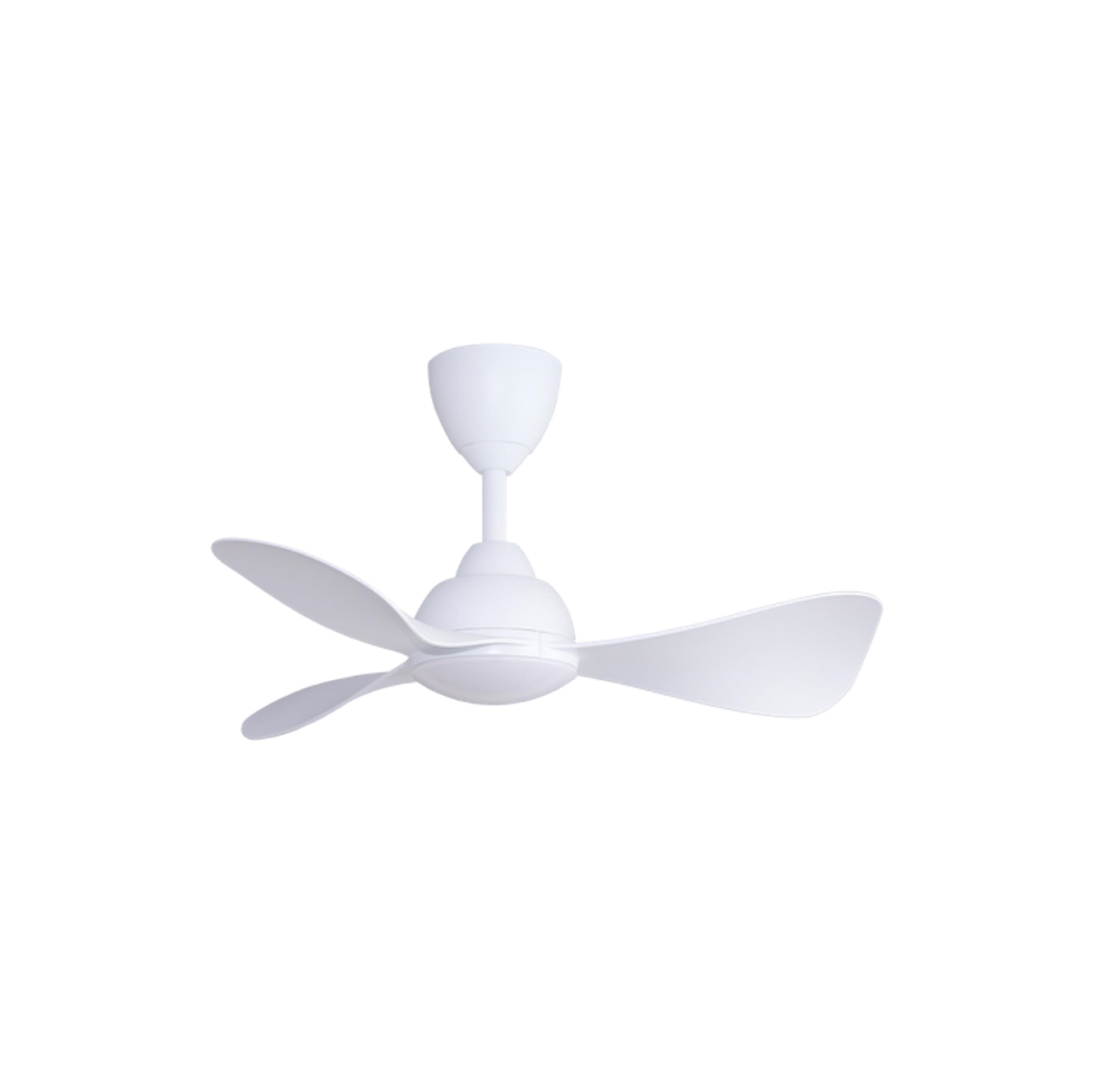 ALPHA ALKOVA - MILI LED 33-Inch DC Motor Ceiling Fan (Matt White)