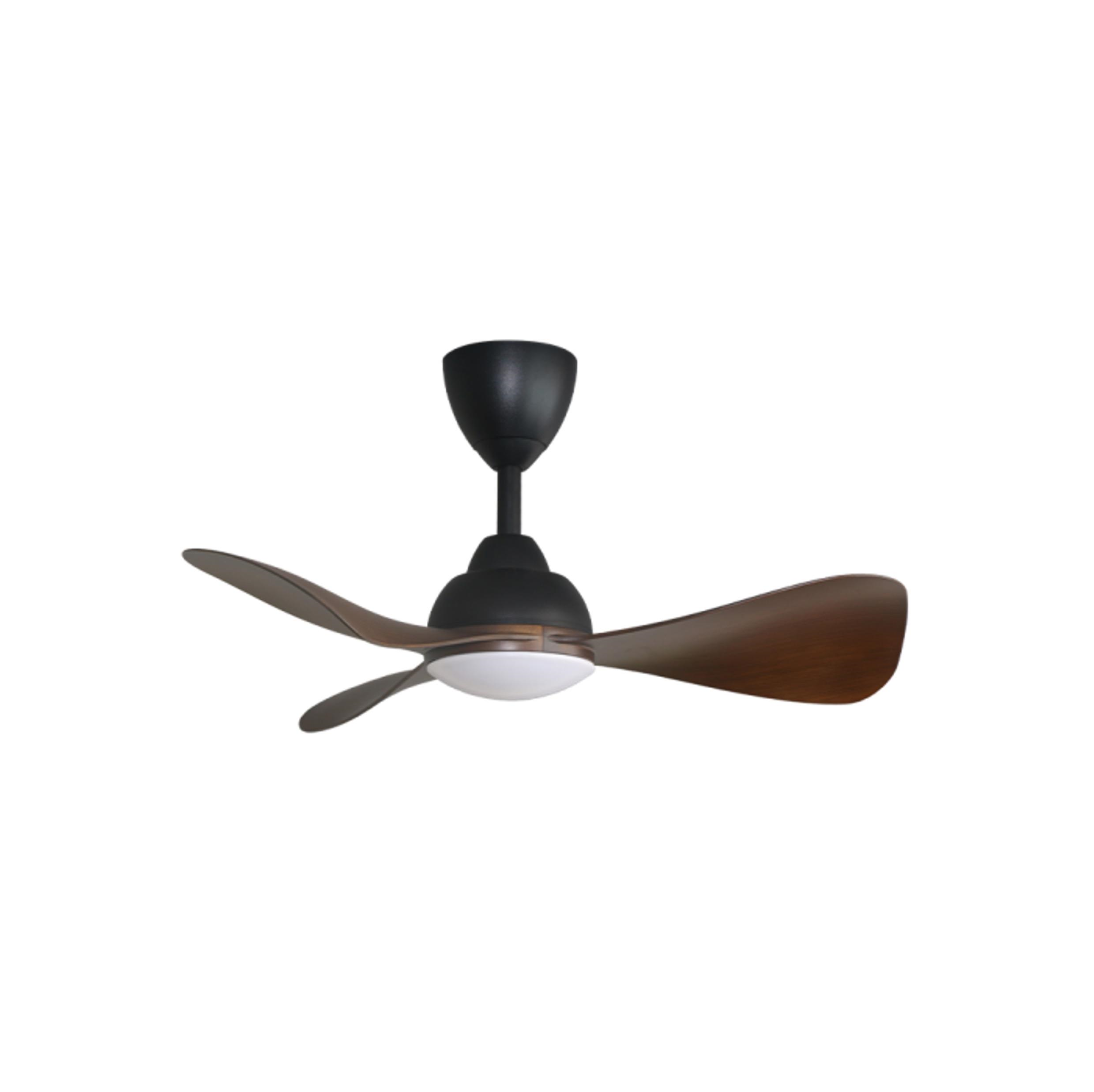 ALPHA ALKOVA - MILI LED 33-Inch DC Motor Ceiling Fan (Walnut)