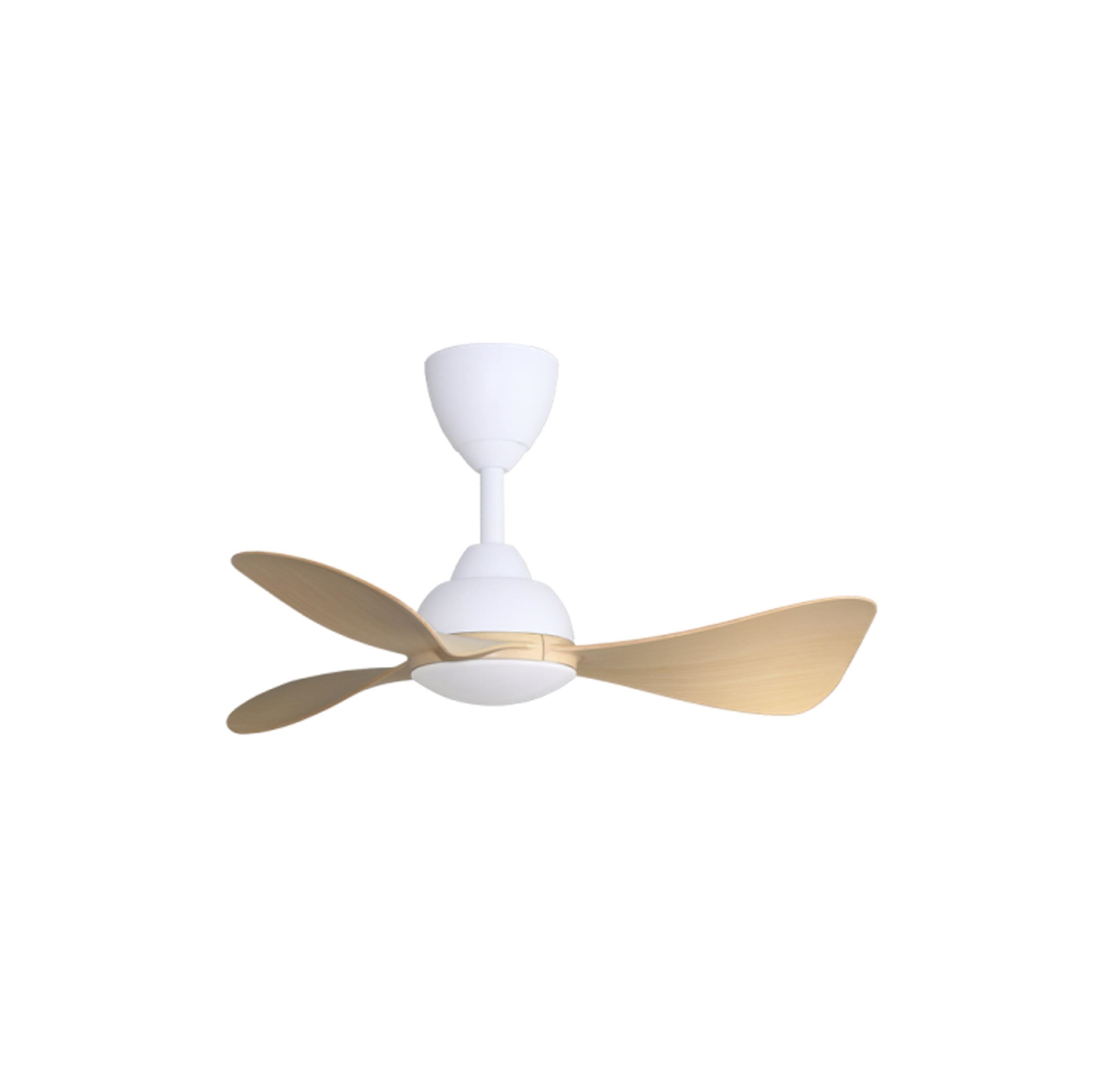 ALPHA ALKOVA - MILI LED 33-Inch DC Motor Ceiling Fan (Maple)