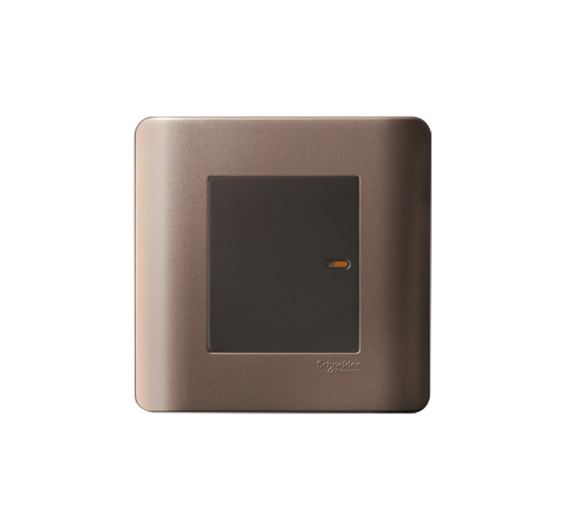 ZENCELO - 16AX 1 Gang 2 Way Full-Flat Switch (Silver Bronze)