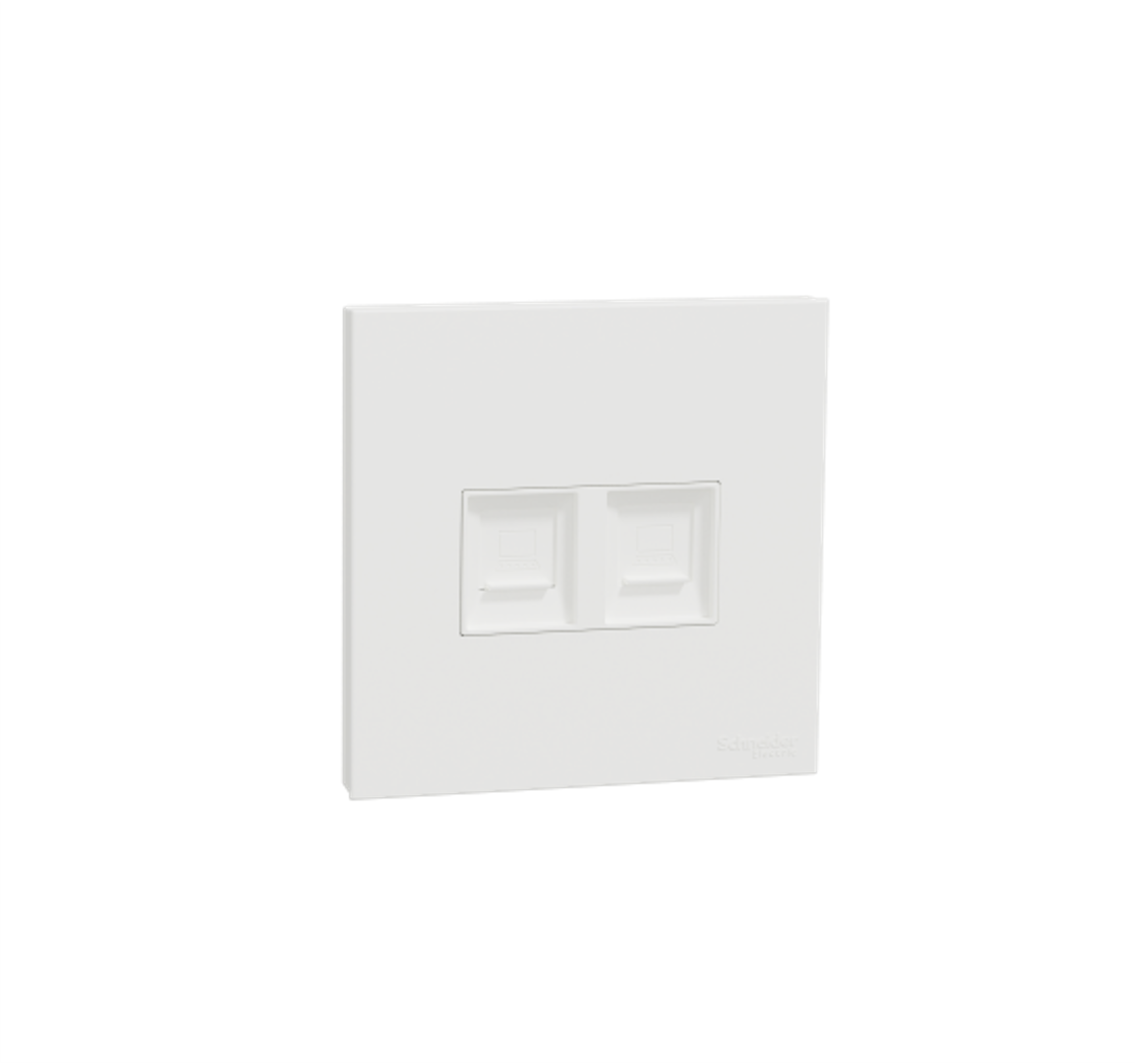 AvatarOn C - 2 Gang Telephone Socket (White)