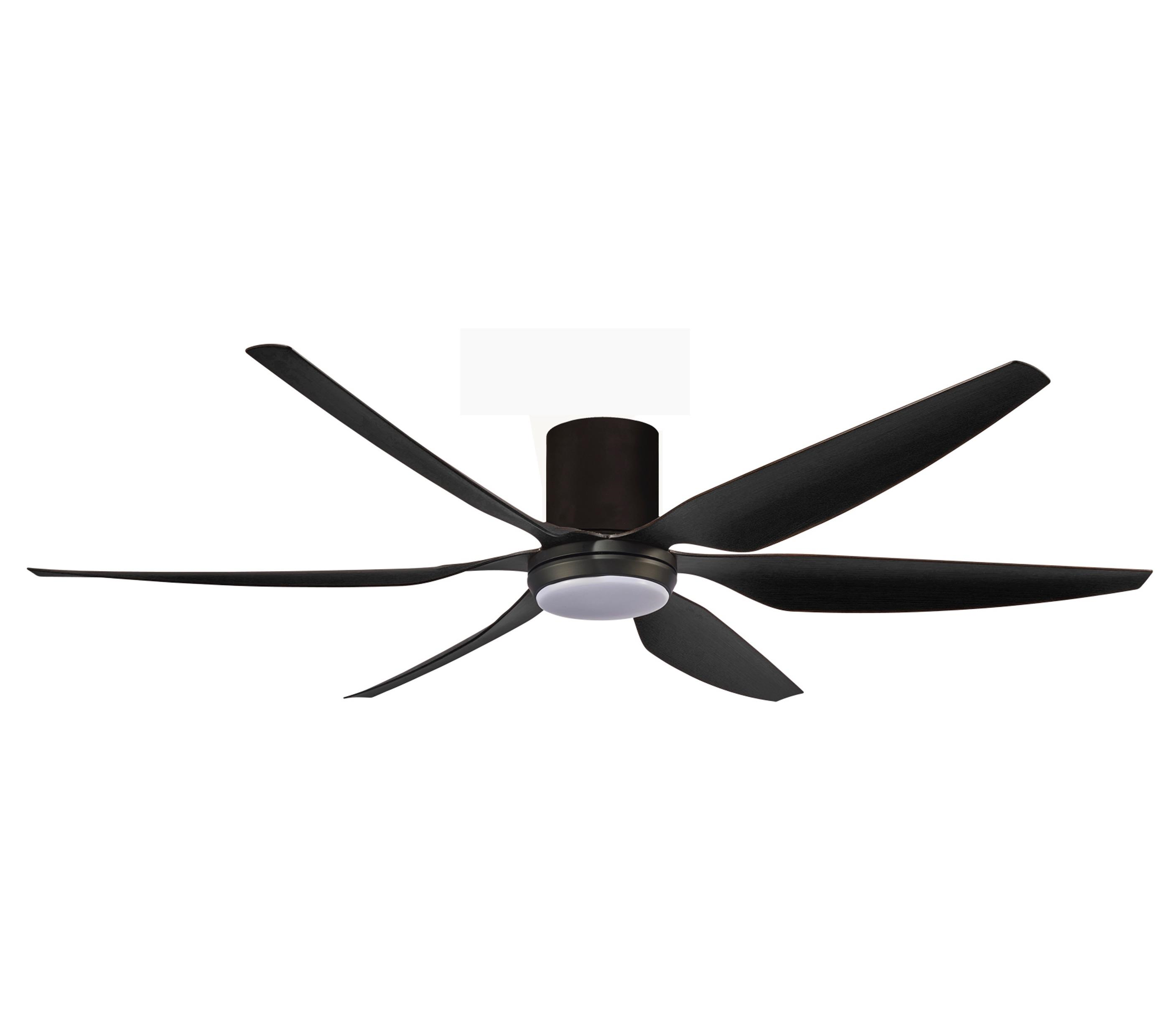 FANCO - F656RC LED 56-Inch DC Motor Ceiling Fan (Matt Black) (MY Bracket)